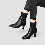 Clara | Bottes à plateforme en cuir Cheville
