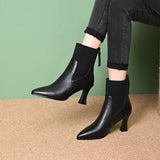 Clara | Bottes à plateforme en cuir Cheville