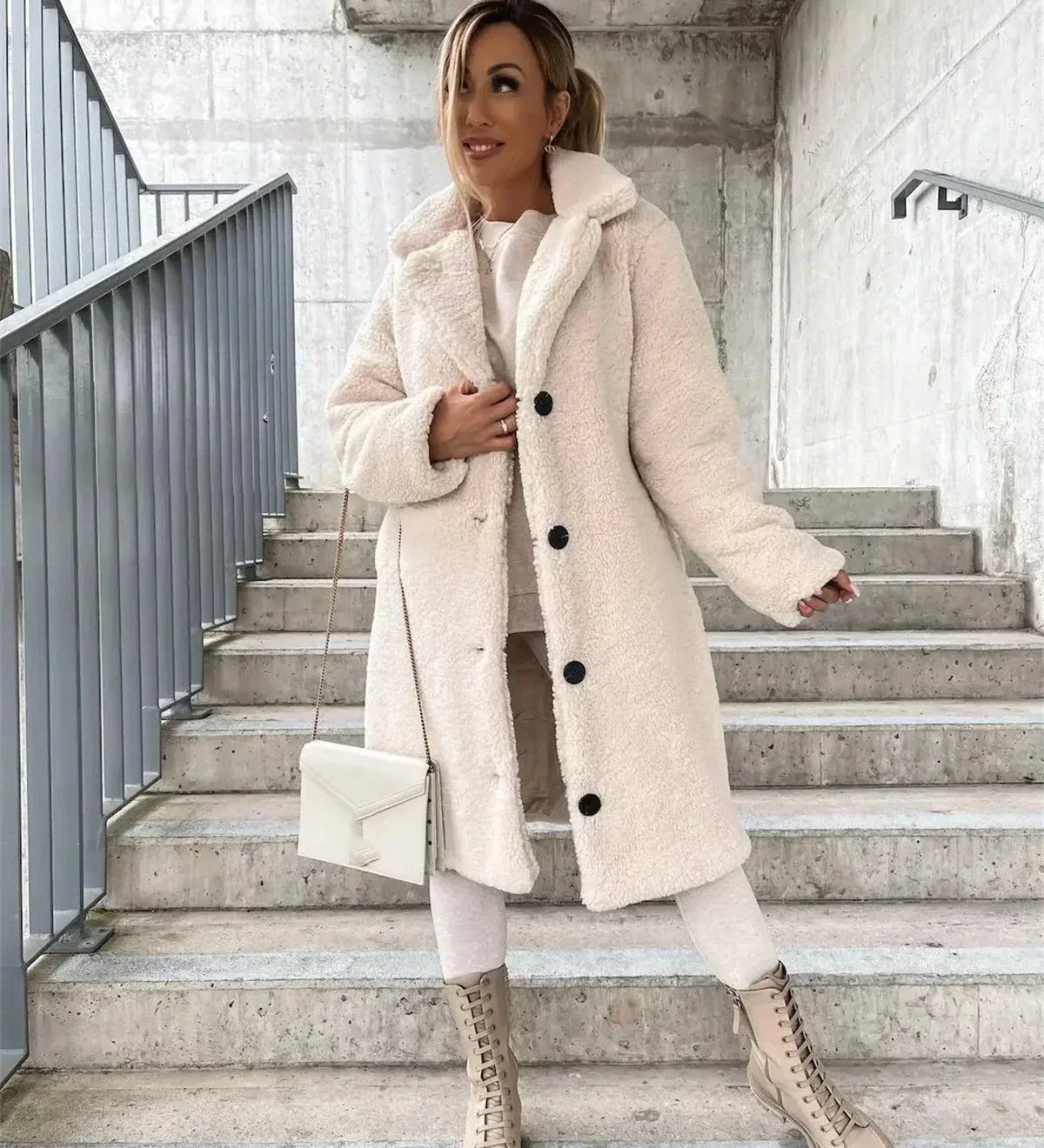 Jessica | Manteau teddy