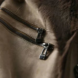 Mariana | Manteau gris en laine Conçu en Sheep's en laine