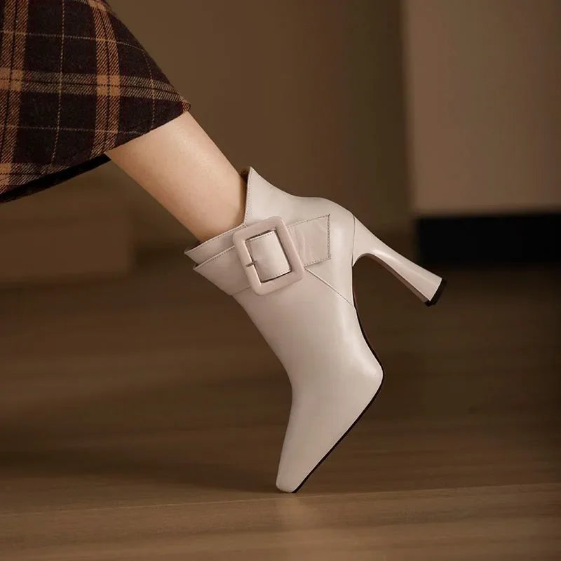 Aveline | Bottines pour femme avec détail boucle