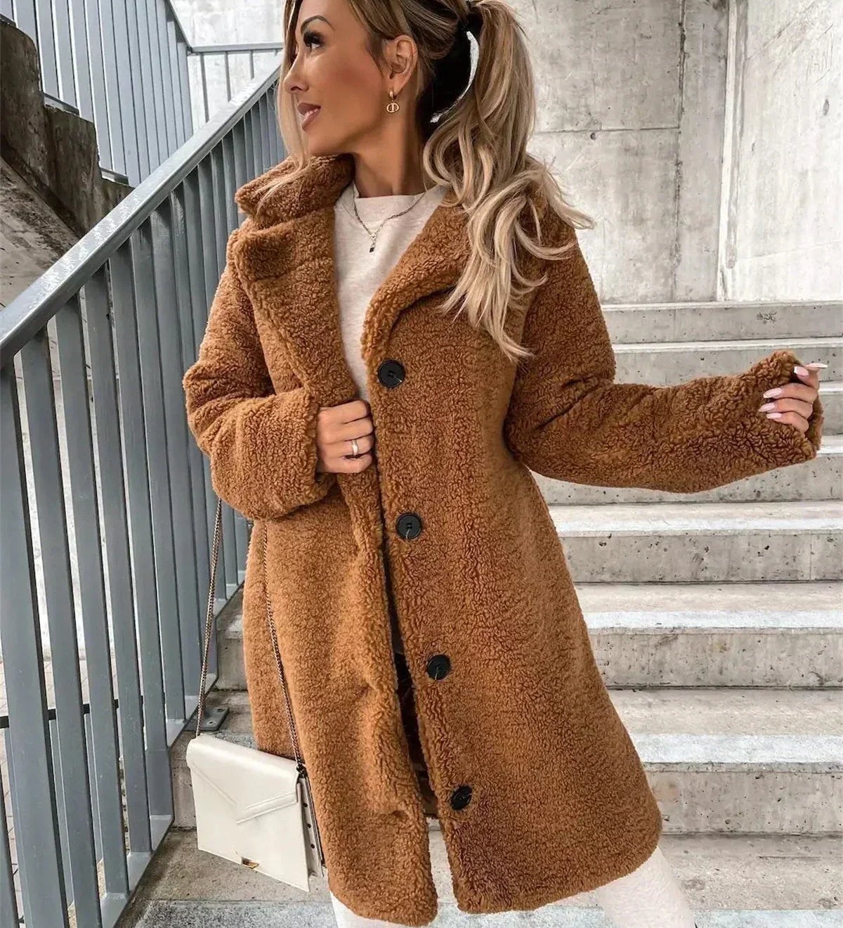 Jessica | Manteau teddy
