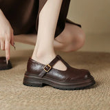 Chaussures Mary Jane élégantes en cuir