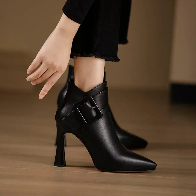 Aveline | Bottines pour femme avec détail boucle
