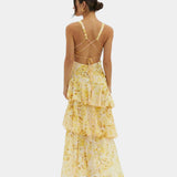 Isa | Robe chic fleuri maxi