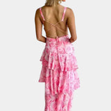 Isa | Robe chic fleuri maxi