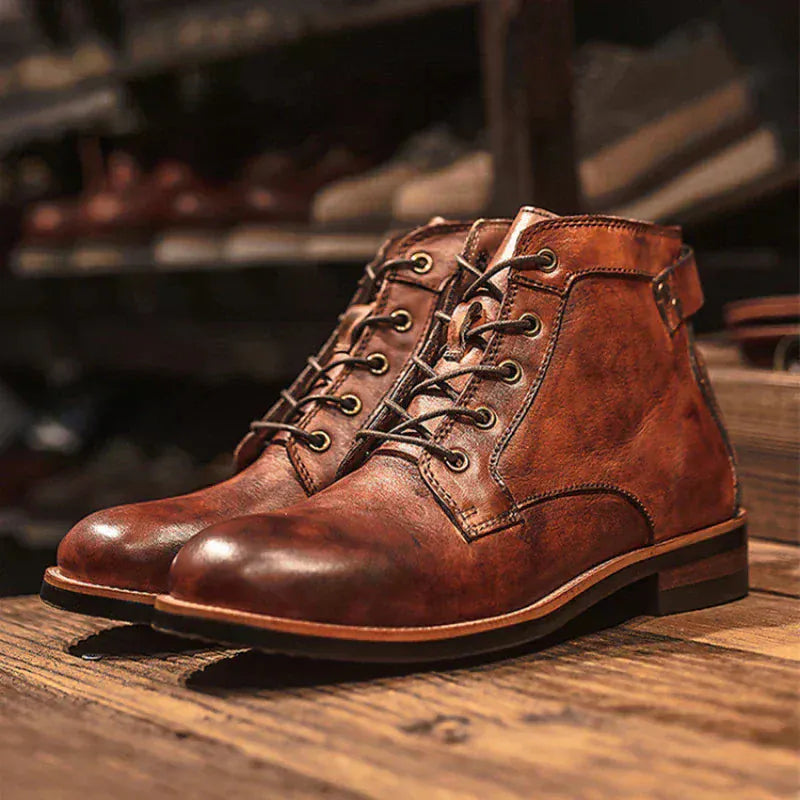 Fanum | Bottes homme vintage BOUT ROND