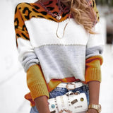 Theresa | Pull Élégant à imprimé léopard pour femme, Perfect pour l’hiver