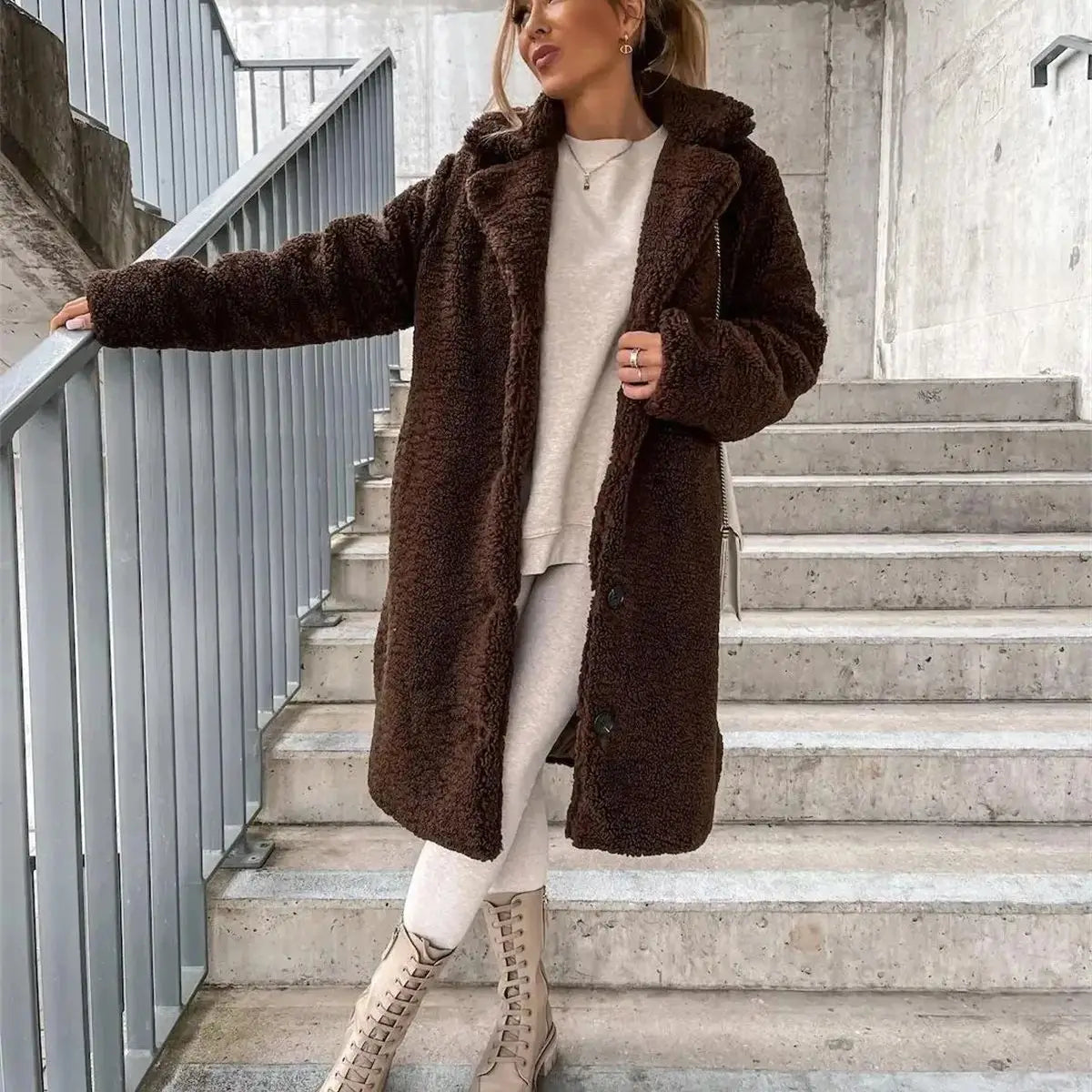 Jessica | Manteau teddy