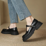 Chaussures Mary Jane élégantes en cuir