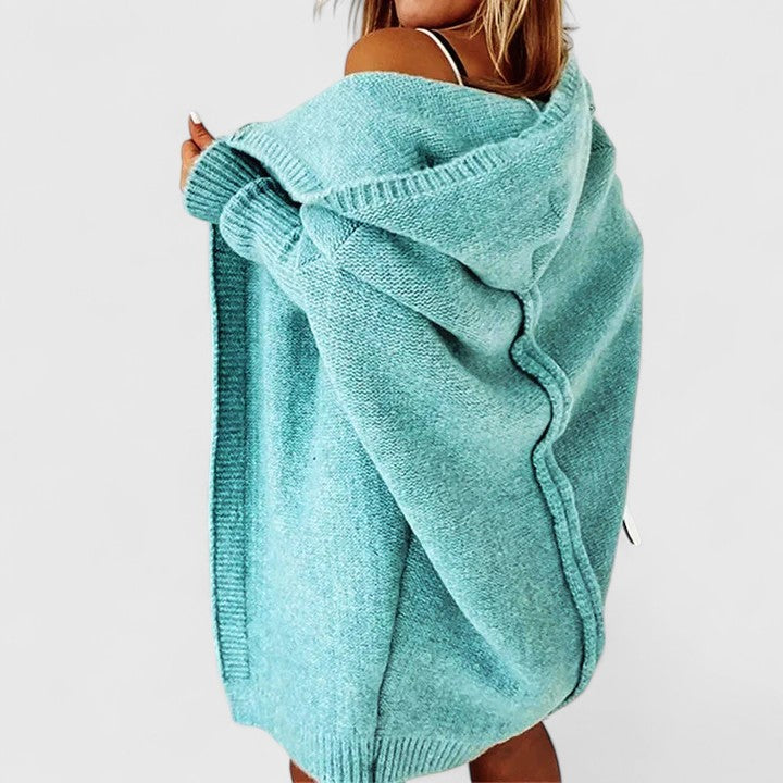 Davynne | Gilet Douillet long À capuche