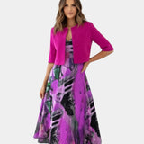 Stacy | Robe midi avec Coordinating Veste