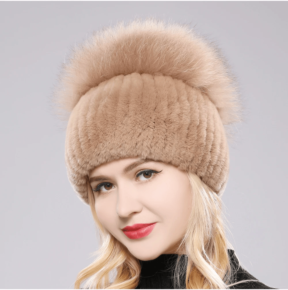Giovanna | Chapeau Luxueux Fourrure de renard
