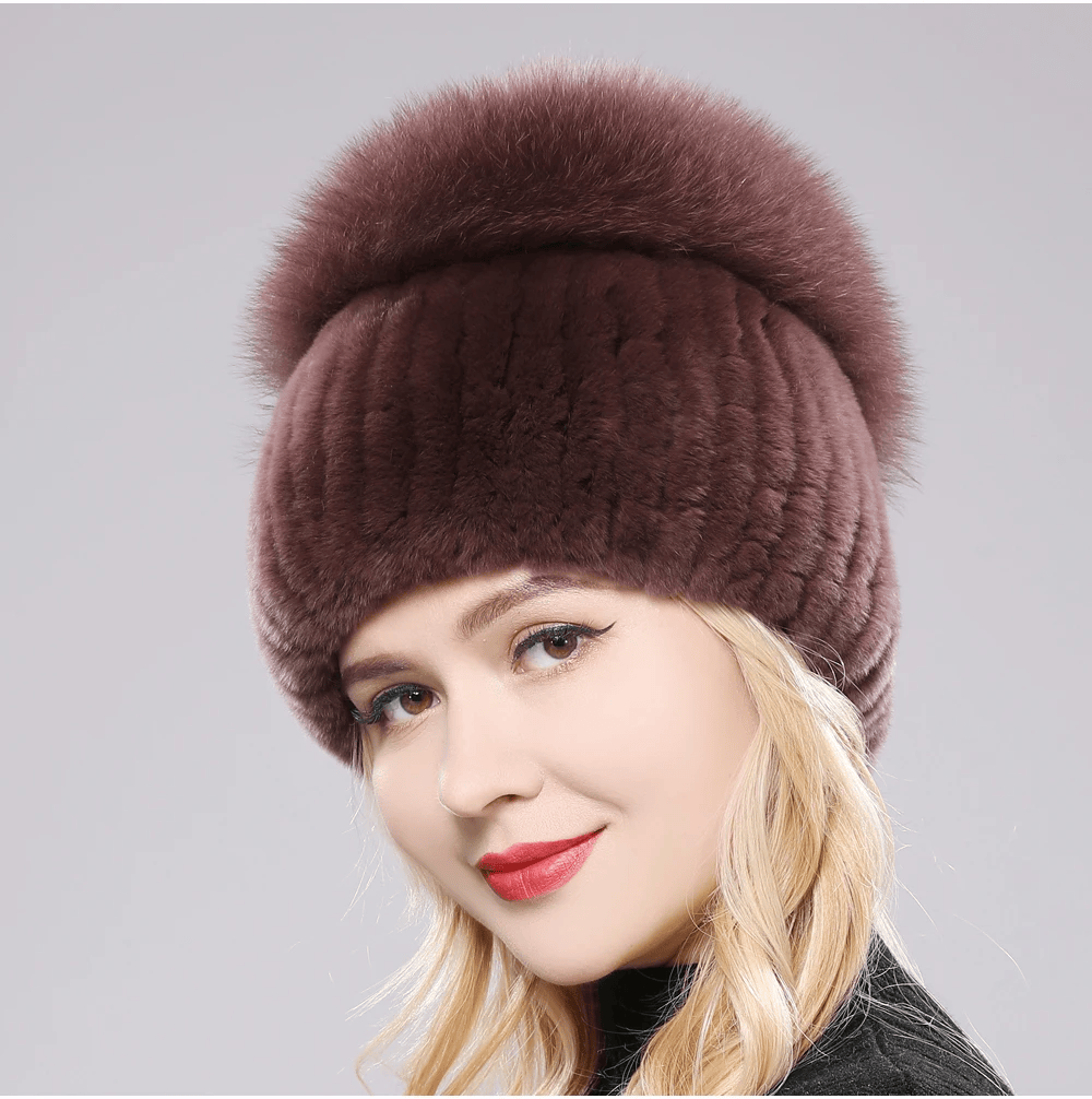 Giovanna | Chapeau Luxueux Fourrure de renard