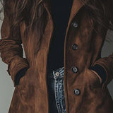 Sienna | Trench chic en suédine Manteau