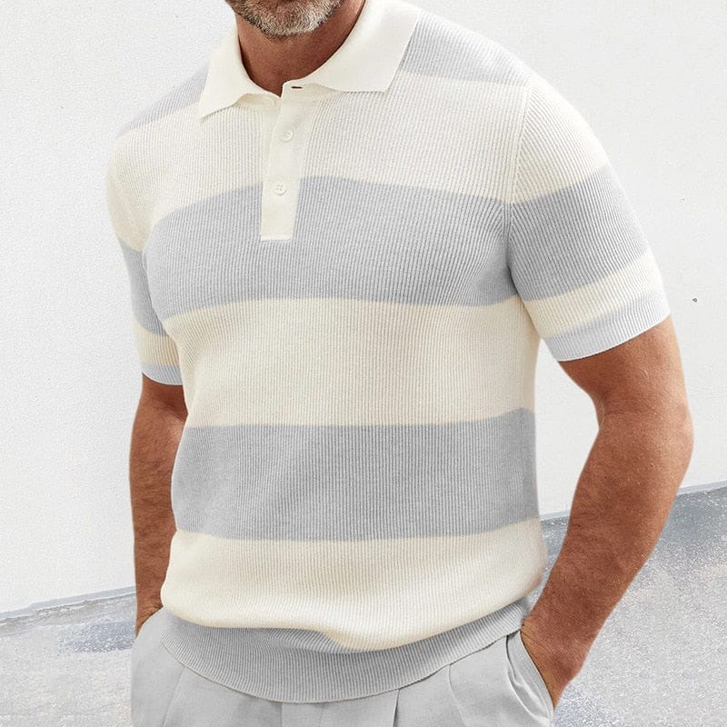 Sven | Polo homme en maille à rayures