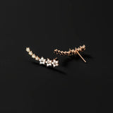 Éclore | Boucles d’oreilles classiques fleuri