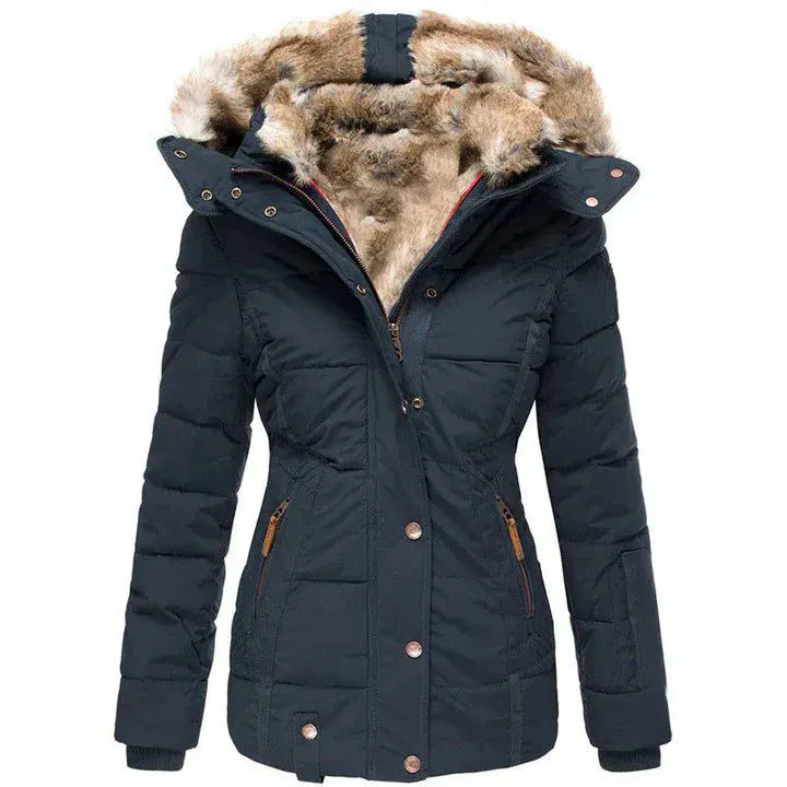Sofia | Manteau Doublé de fourrure Hiver