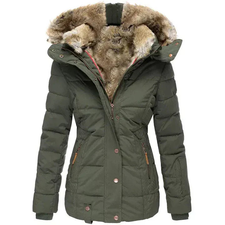 Sofia | Manteau Doublé de fourrure Hiver