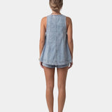 Erell | Ensemble en denim avec top et short
