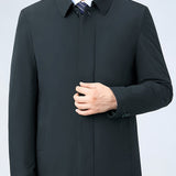 Veste réversible à col montant et fermeture éclair
