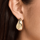 Triin | Boucles d’oreilles scintillant métallisé pendante