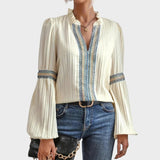 Lola | Blouse Rétro à col en V