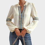 Lola | Blouse Rétro à col en V