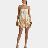 Lucienne | Robe mini- fleurie femme