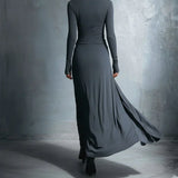 Renee | Robe longue élégante au drapé raffiné