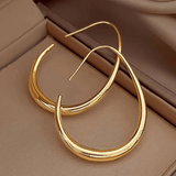 Aurora | Boucles d’oreilles doré créole - emblème DE intemporelles élégantes