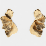 Katrīna | Métallisé feuille texturé Pendants