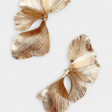 Katrīna | Métallisé feuille texturé Pendants