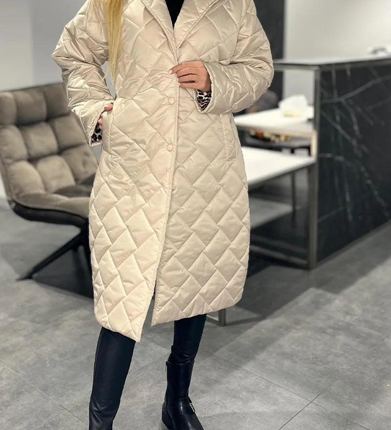 Julia | Manteau Élégant à imprimé léopard