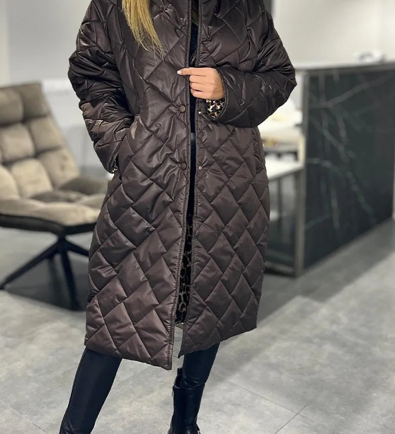 Julia | Manteau Élégant à imprimé léopard