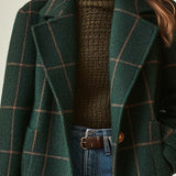 Florencia | Manteau en tweed à carreaux d’inspiration vintage