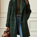 Florencia | Manteau en tweed à carreaux d’inspiration vintage