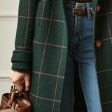 Florencia | Manteau en tweed à carreaux d’inspiration vintage