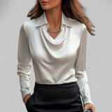 Theresa | Blouse sophistiquée en satin femme