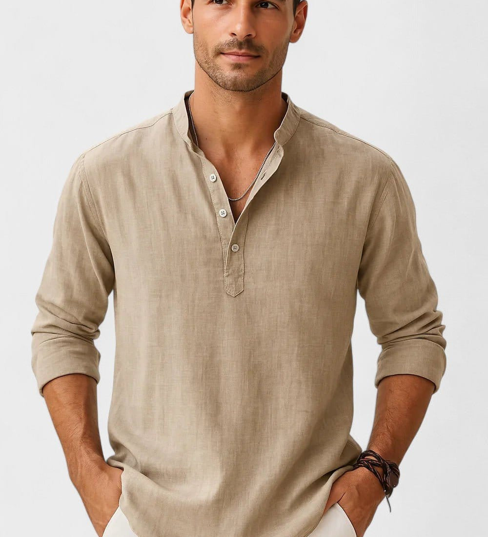 Lasse | Chemise Mélange en lin-en coton