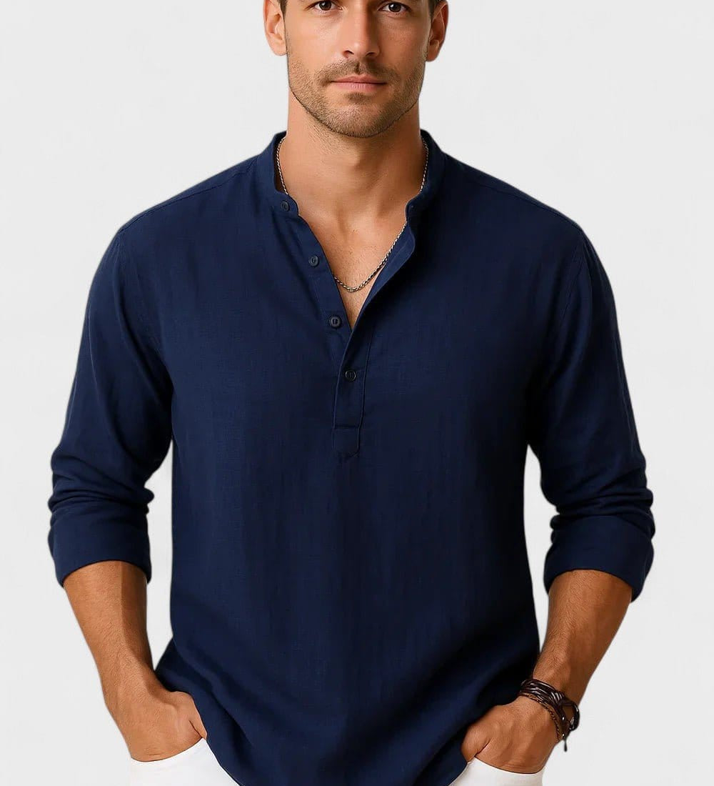 Lasse | Chemise Mélange en lin-en coton