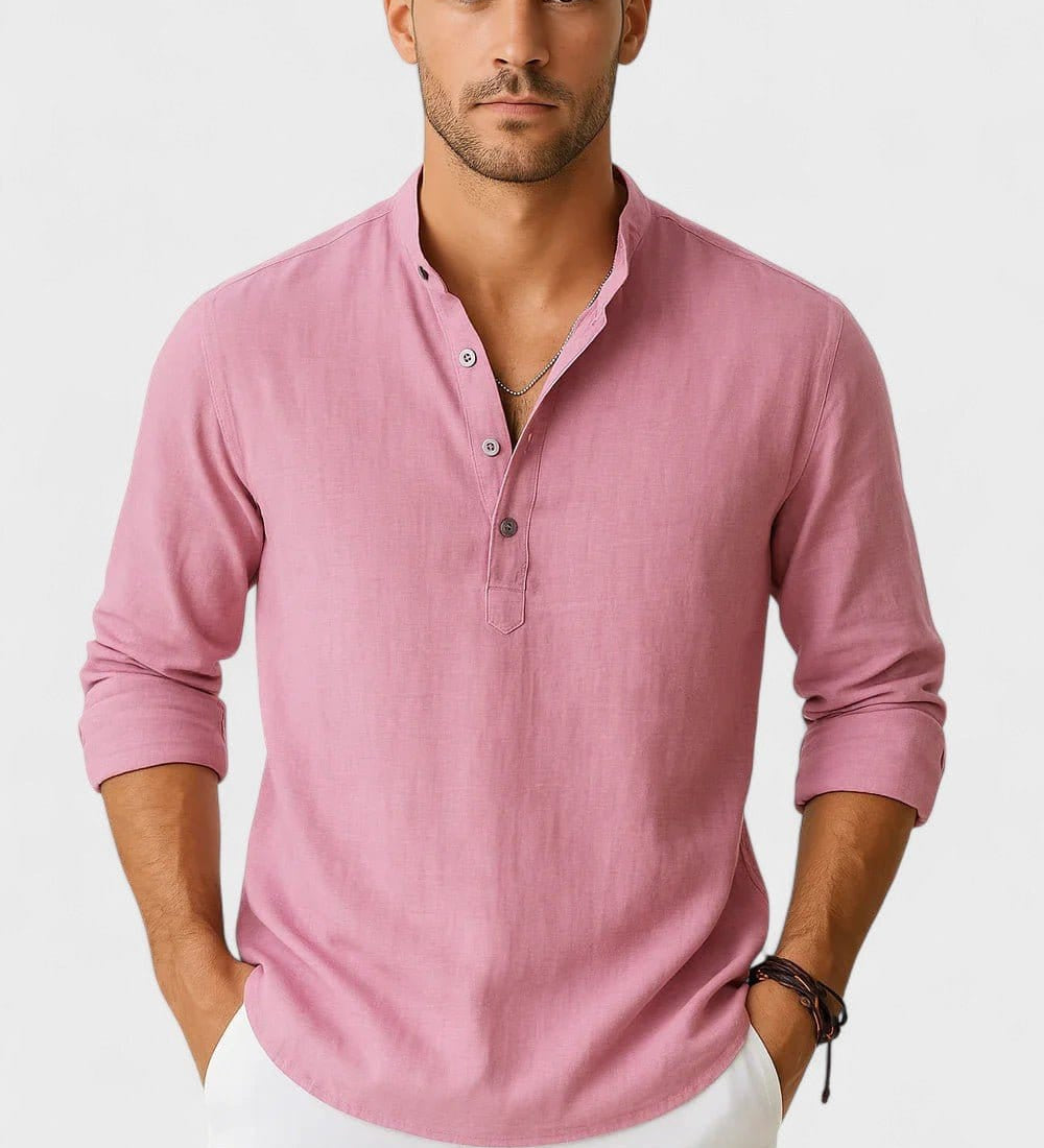 Lasse | Chemise Mélange en lin-en coton