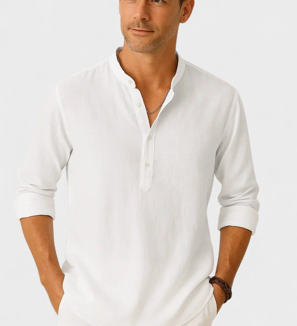 Lasse | Chemise Mélange en lin-en coton