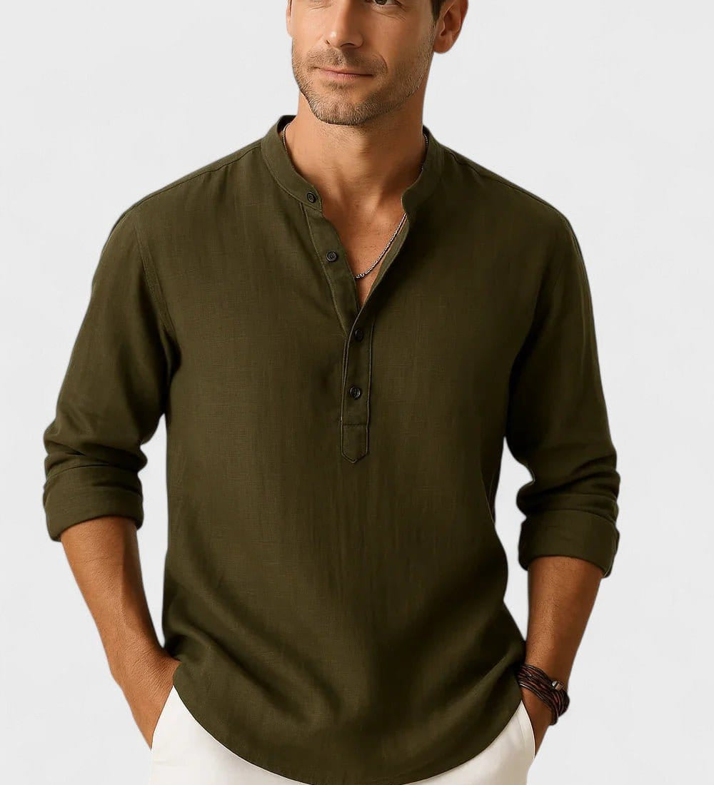 Lasse | Chemise Mélange en lin-en coton