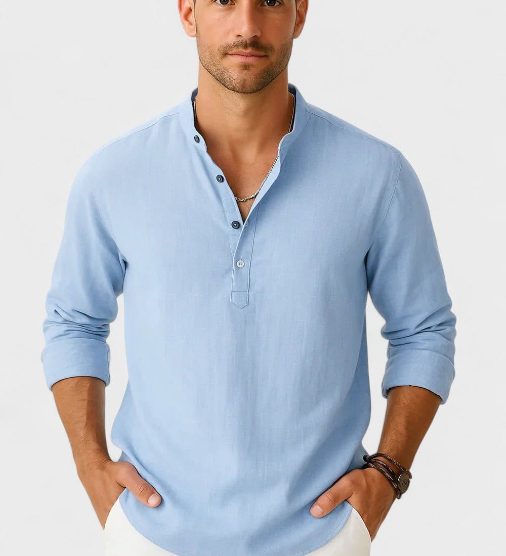 Lasse | Chemise Mélange en lin-en coton