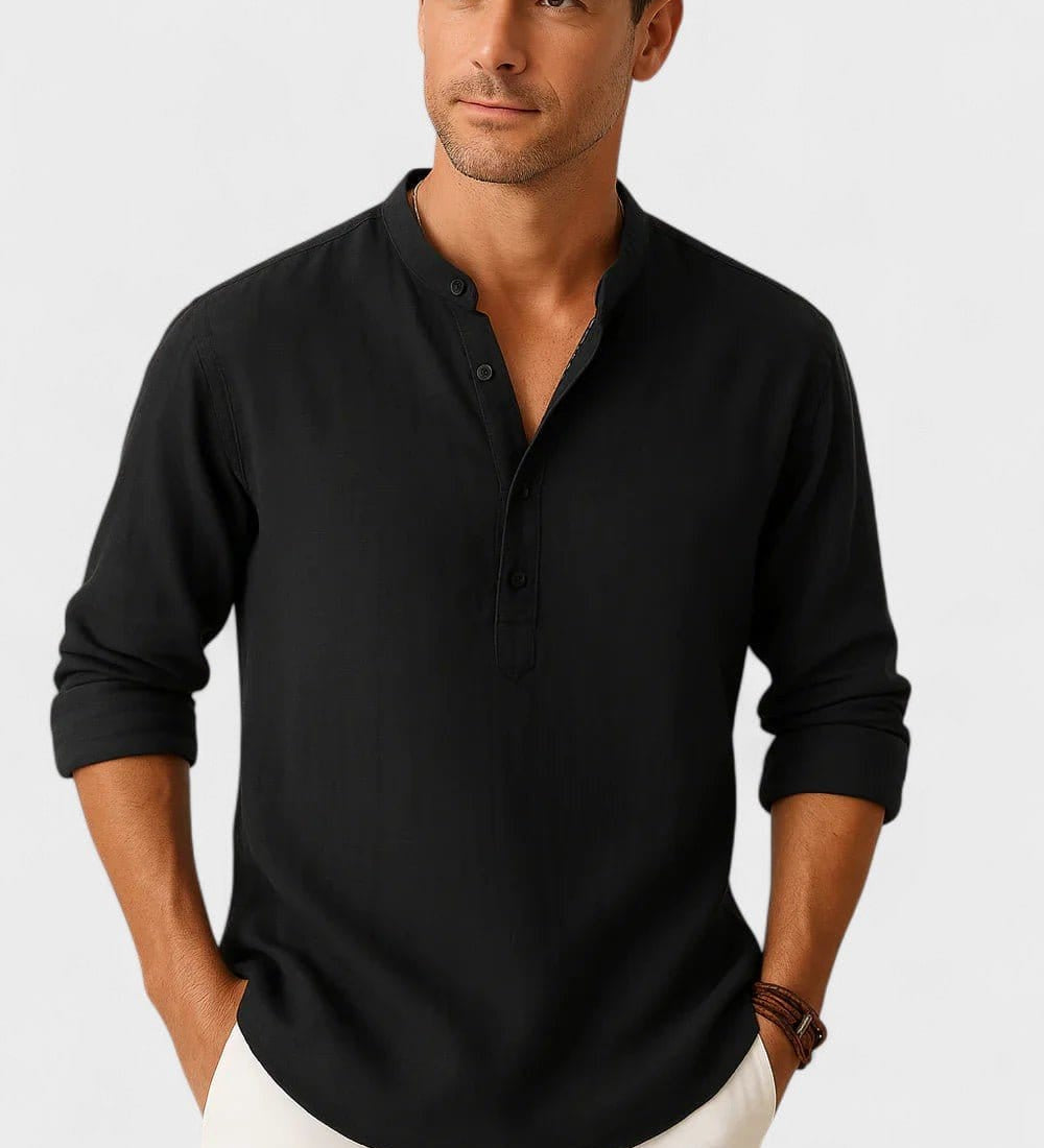 Lasse | Chemise Mélange en lin-en coton
