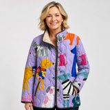 Sybil | Veste matelassée à imprimé chiens
