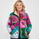 Philippa | Veste matelassée à motif fleuri champêtre
