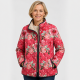 Catherine | Veste matelassée à motif fleuri