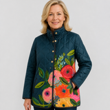 Frances | Veste matelassée à motif fleuri champêtre